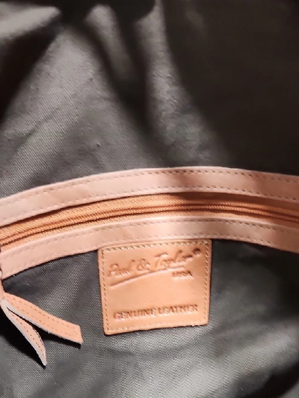 Paul & Taylor NWOT Whiskey Cognac Leather Hobo Bag with Tassel